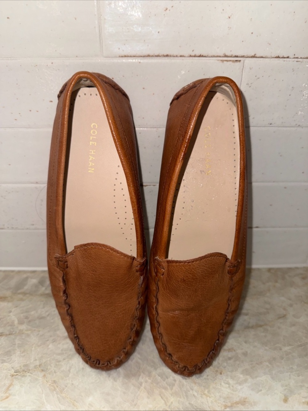 Cole Haan Women’s Evelyn Driver Loafers - Pecan Leather sz 7